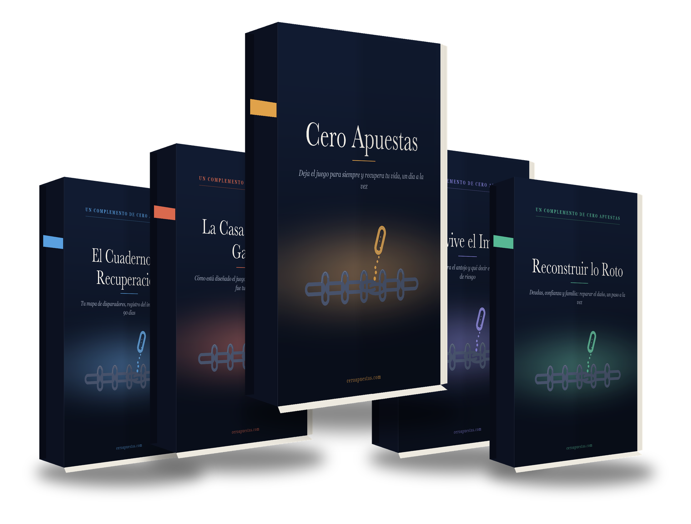 La serie Cero Apuestas: libro principal y cuatro complementos